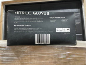 70 Cases Of Powder-Free, 6 MIL Thick, Industrial-Grade NITRILE BLACK Gloves